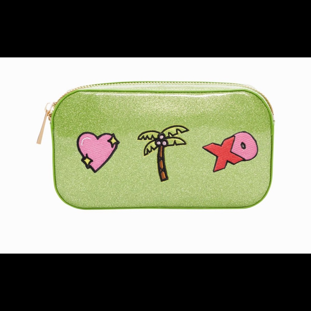 SOLD OUT! Stoney Clover Small Green Glitter Pouch